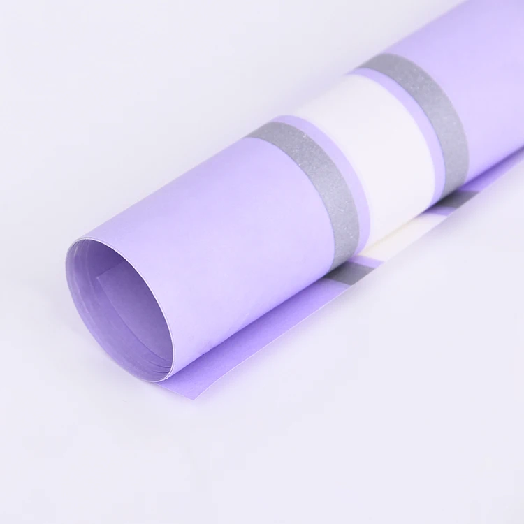 Flower Wrapping Craft Paper Roll for Flower Shop Packing Bouquet Wedding Decor Purple Offset Printing Mixed Pulp Chemical Pulp