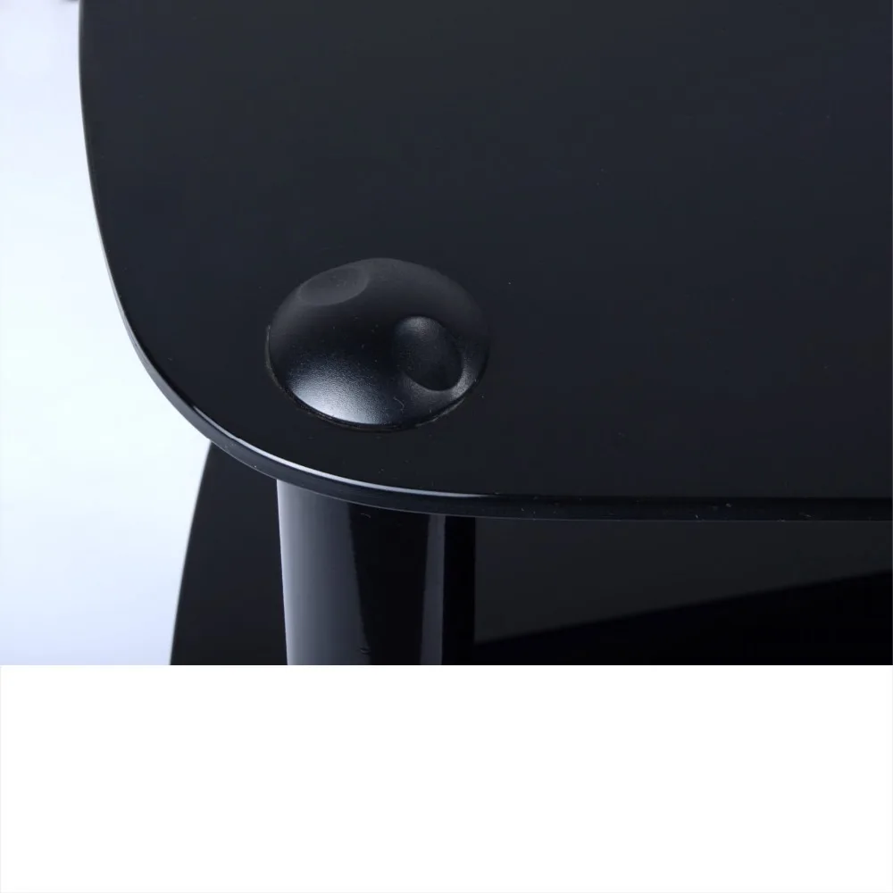 Fashion Modern Tempered Glass Corner TV Stand