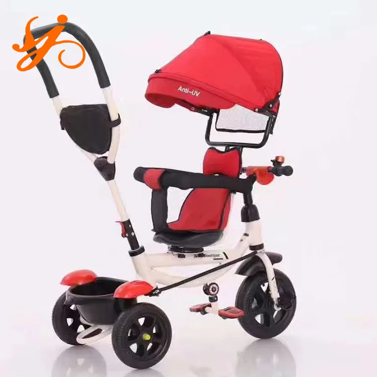 Роскошный детский трехколёсный велосипед для катания/для маленьких детей (3 колеса трехколесный с навесом/детский