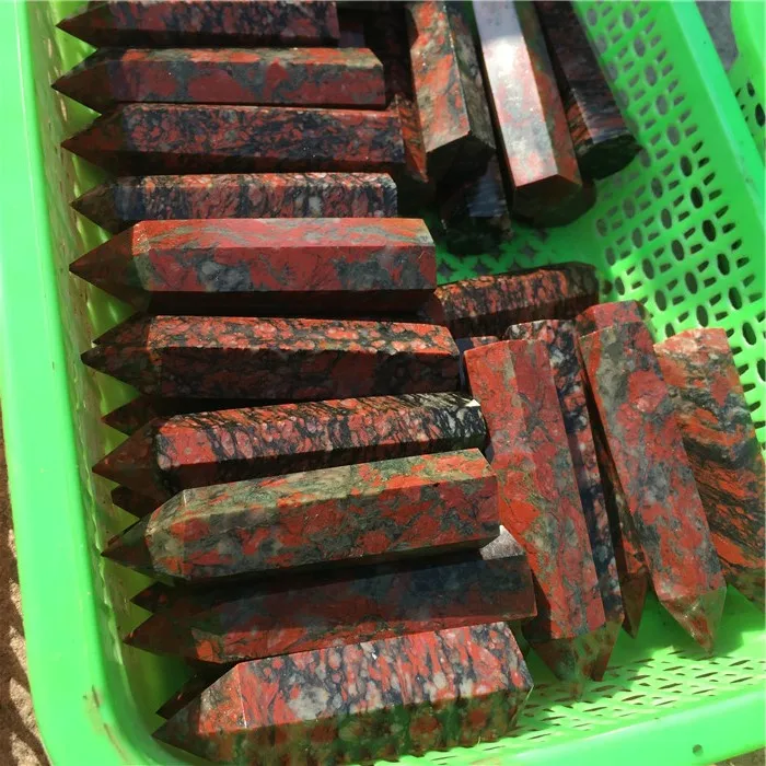 
Brazil Crystal Red Ruby Point Quartz Points Wand Wholesale 