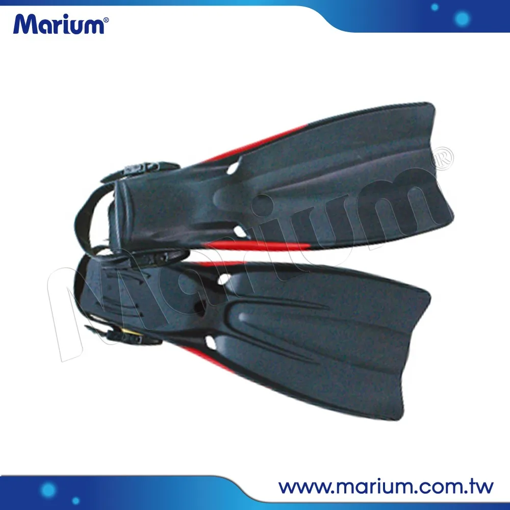Long Rubber Blade And Plastic Buckles For Scuba Swimming Diving Fins