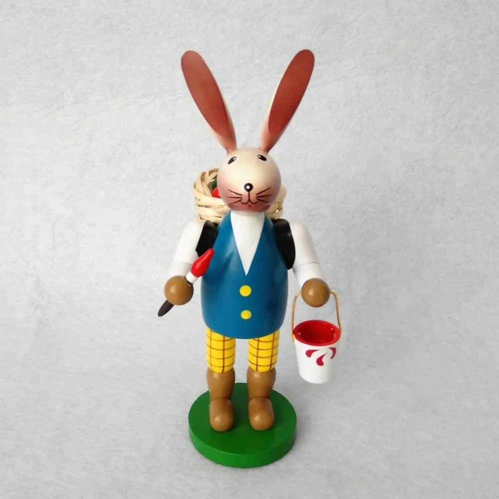 Wood stand easter decorative rabbits for the home