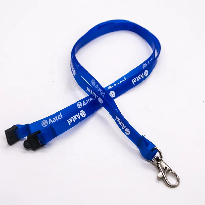 
1.0cm custom logo printed waterproof plastic pvc neck lanyard with badge reel 