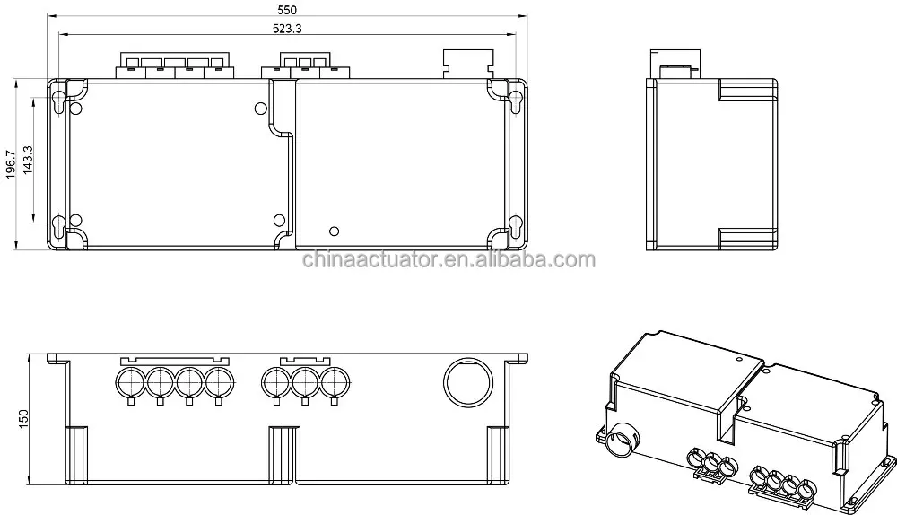 linear actuator control box power adapter 4 function 4 function bed with battery JS35KD