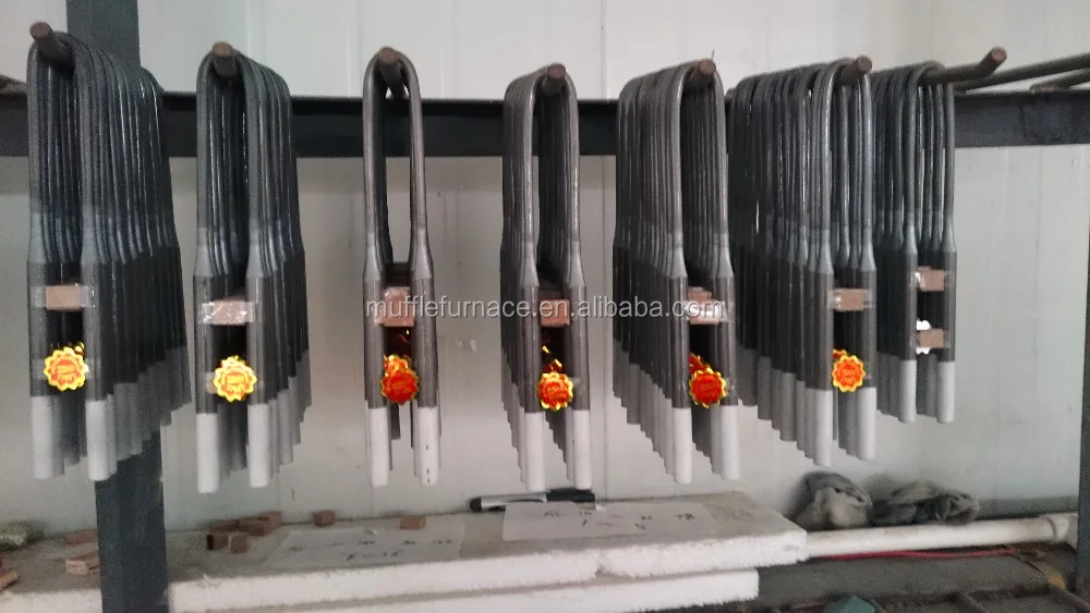 High temperature 1700 muffle furnace mosi2 heating elements