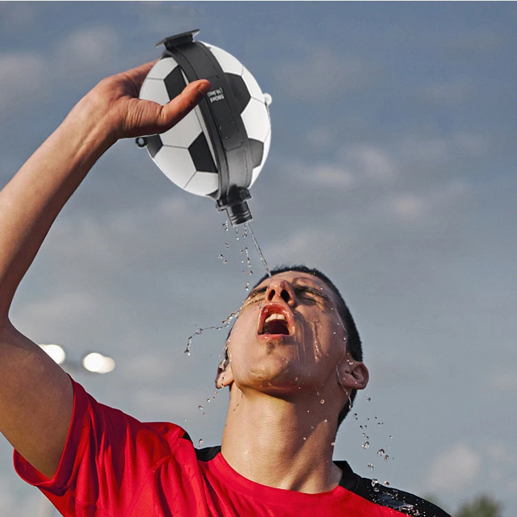 Personalized Adult Sport Soccer Drink Foldable Silicone Water Bottle BPA Free