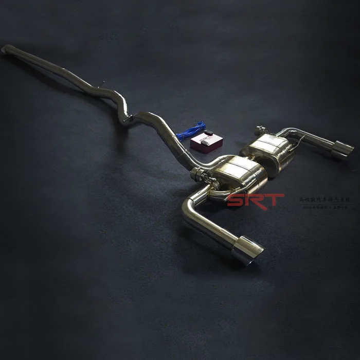 exhaust system for Volvo V60 S60L X760 electric exhaust valve catback with quad double tip