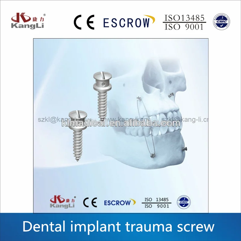 Dental surgical titanium alloy orthodontic mini screw,dental implant screw