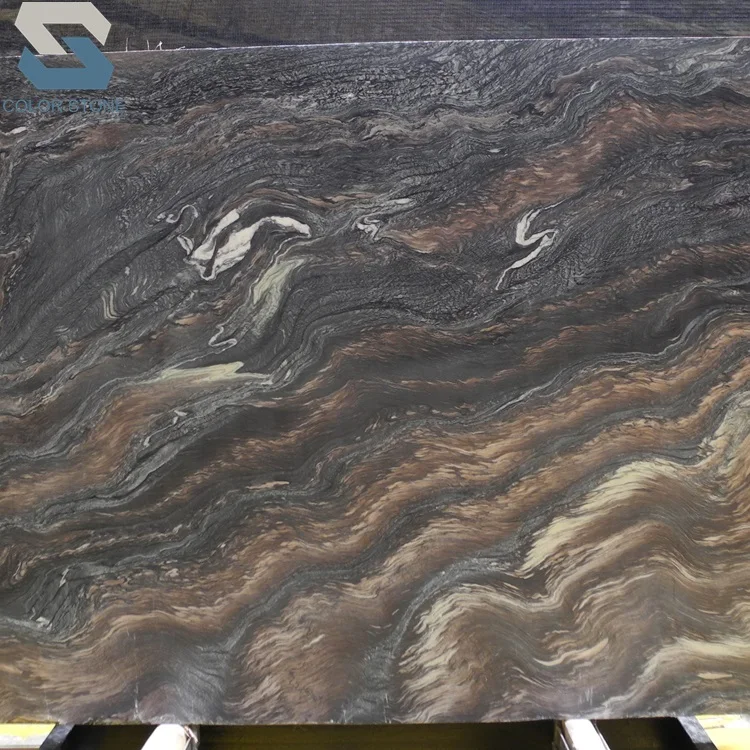 Natural Polished brazil luxury Cipollino ondulato purple marble slab stone for wall  background bookmathed