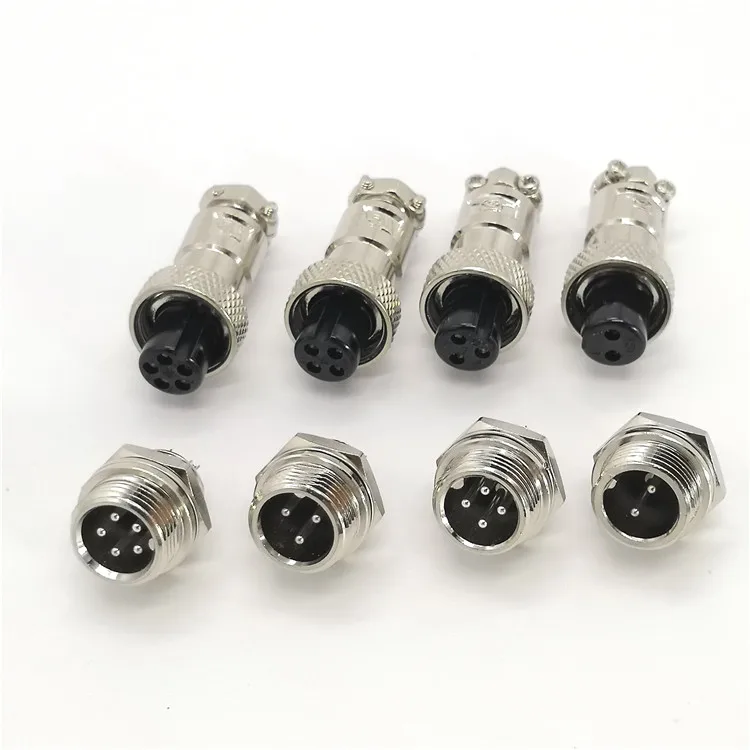 IP55 авиации plug 12 м GX12 Круговой Круглый Мини разъем винт тип разъем и разъем