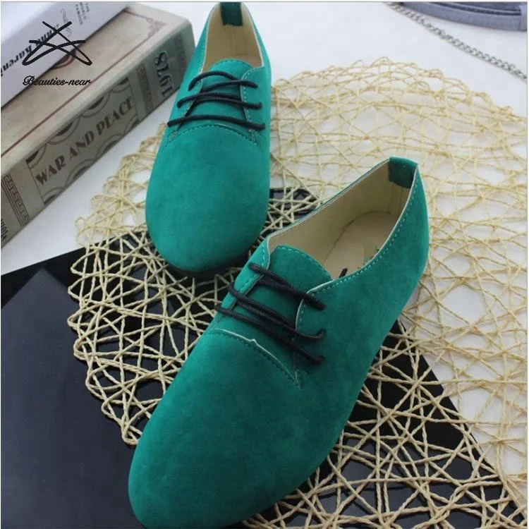 Wholesale custom made casual designer stylish beautiful ladies flat shoes for women suede loafers