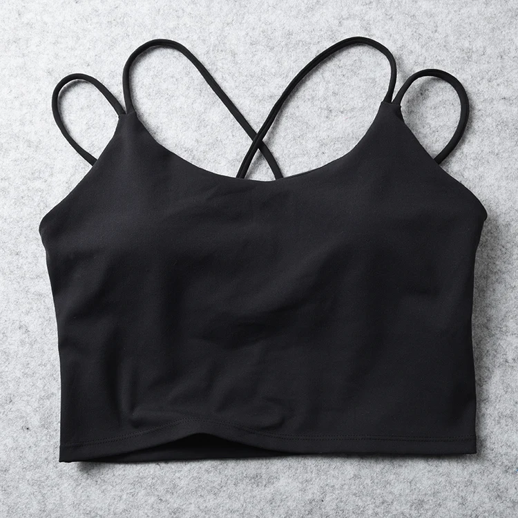 Sanzhi New Custom Logo Workout Training Sports Bra Workout Fitness Yoga Bra Top