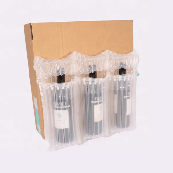 inflatable air bag for packing air column packaging wine protector bag
