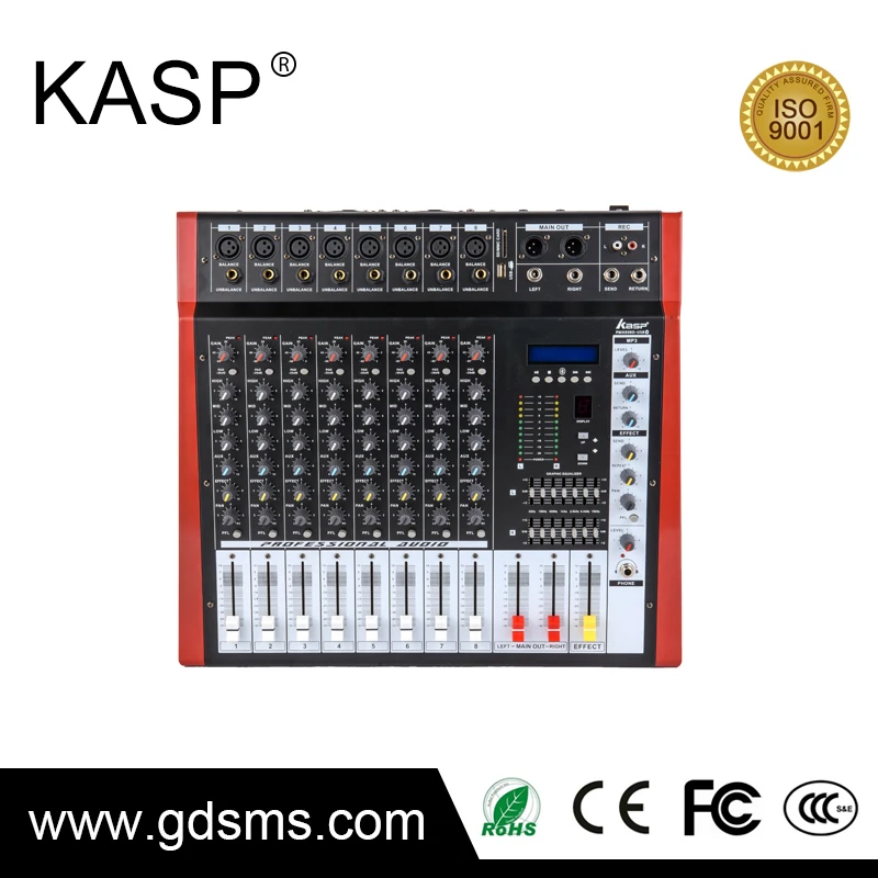 8 channel professional power Mixing Console for sale