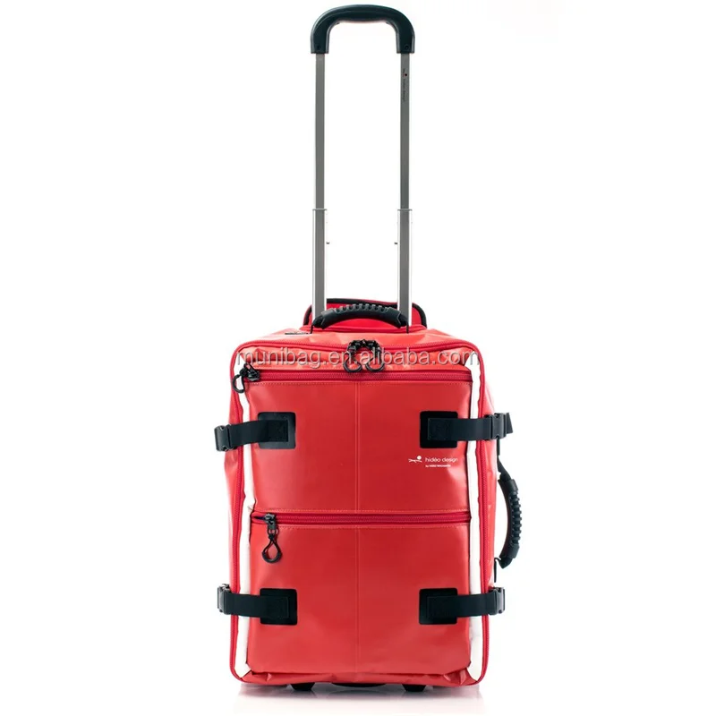 Trolley Travel bag air port duffle wheel package pu luggage