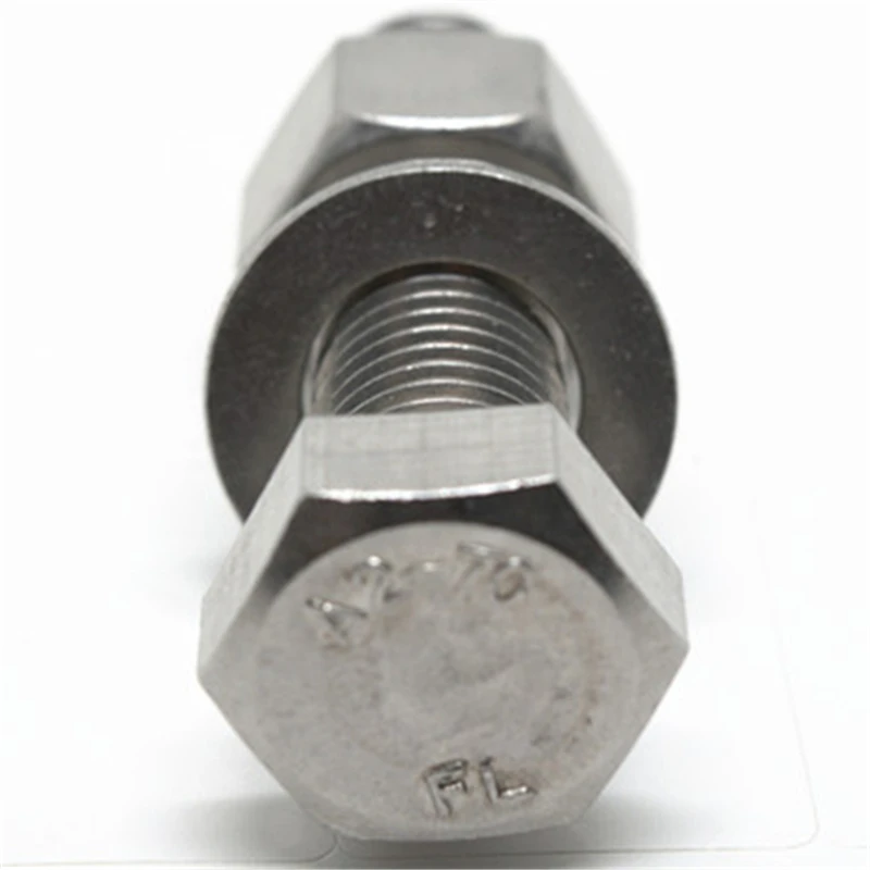Fasteners Supplier Finish Plain Stainless steel DIN933 or DIN931Hexagon Bolt and Nut with Washer of SS304 SS316