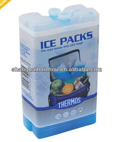 Wholesale high quality hard plastic ice pack reusable hard ice block gel ice pack for cooler bag