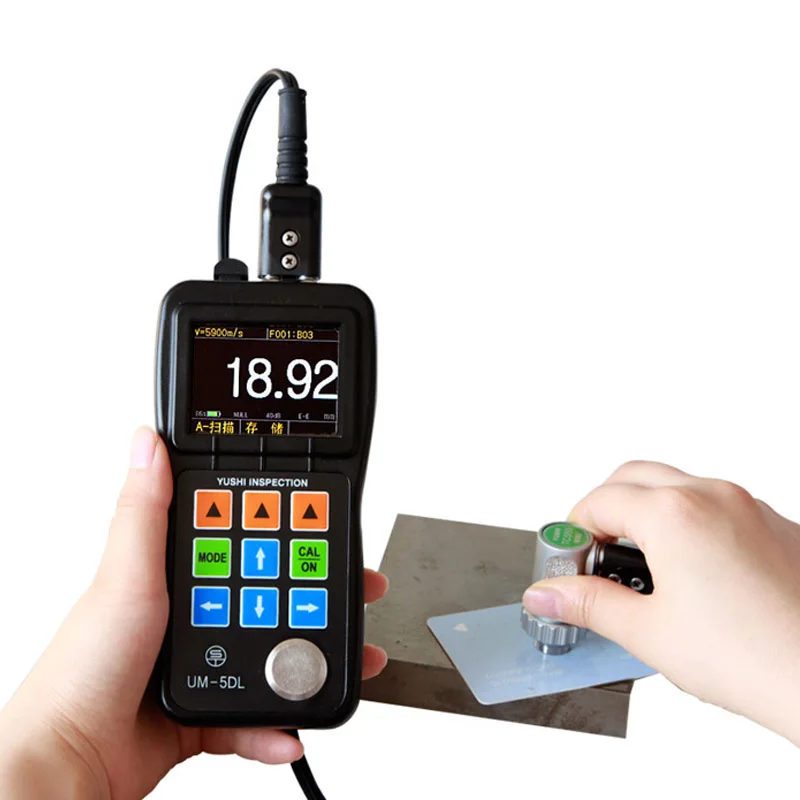 Портативный Цифровой Ультразвуковой Толщиномер Метр Тестер Датчик Скорости Волны Металла и Неметаллических 0.6 ~ 508 мм