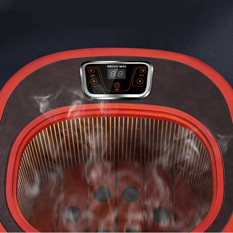 OEM&ODM Electric Carbon Far Infrared Wooden Steam Spa Wood Red Barrel Sauna Rooms Dry Steam Computer Control Panel Solid Wood