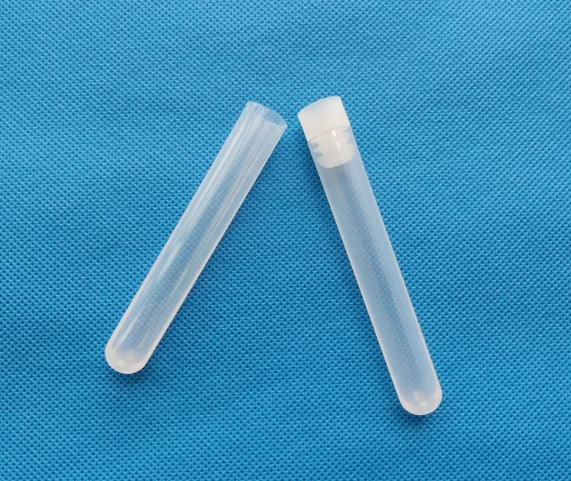 12*60 to 25*150mm lab use Plastic polypropylene PP Test Tube with Flange Plug cap