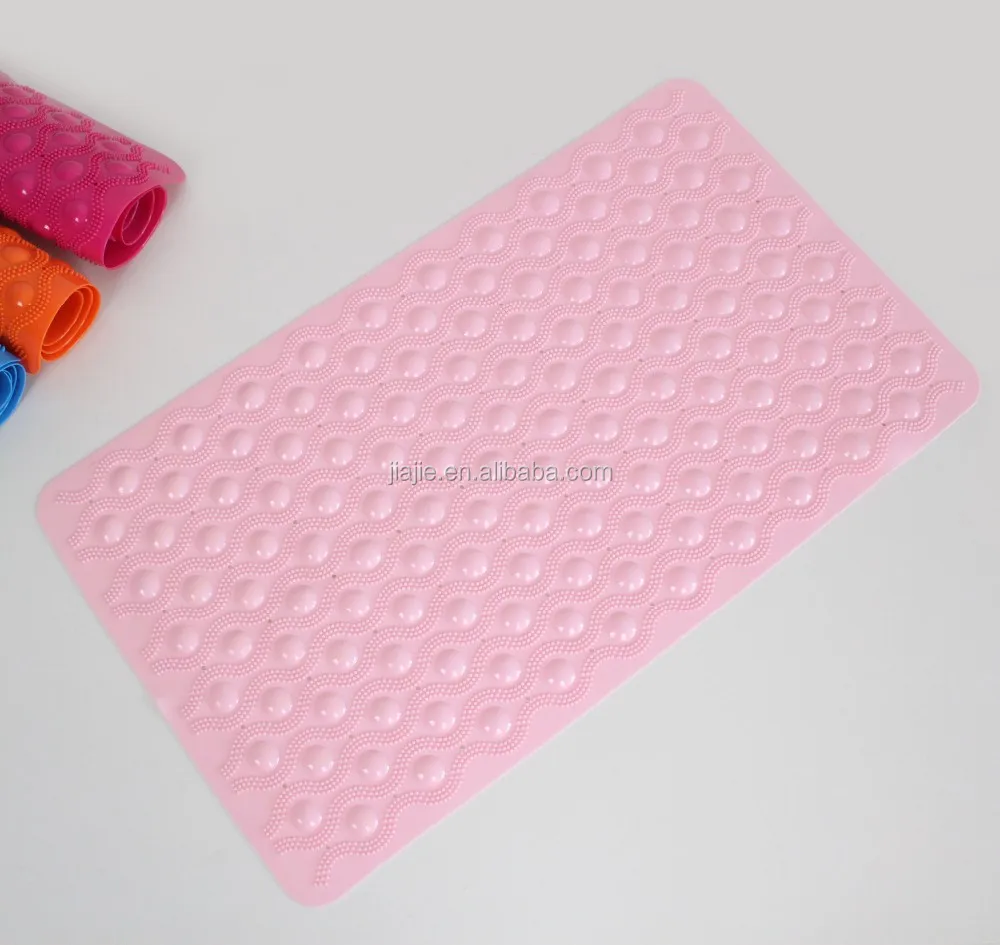 (J-7140 ) Top seller high quality bathroom different colors comfort pvc massage mat