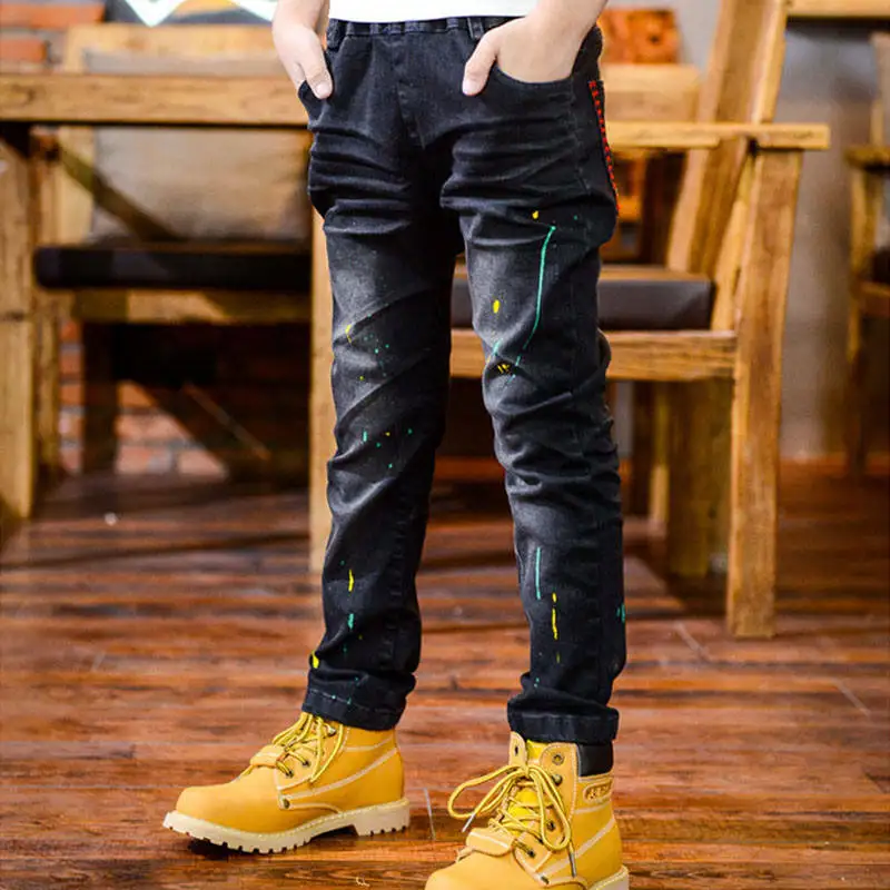 
Fashion Branded boys jeans pants 99% cotton Straight children jeans trousers New stylish boy jeans 