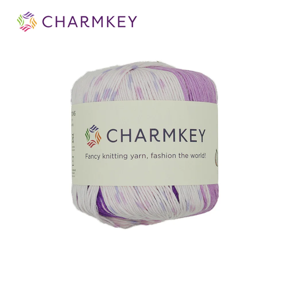 
Super Soft Charmkey Natural Bamboo Blended Yarn Fancy Knitting Yarn for Crochet Sweater and Scarf 