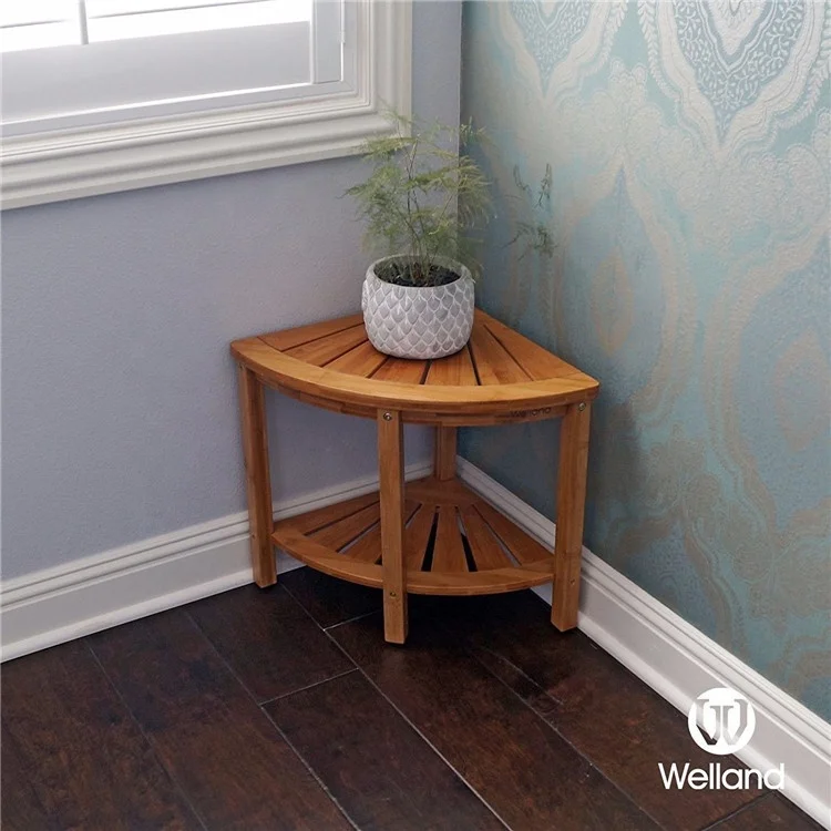 Refined-bam bamboo shower bench