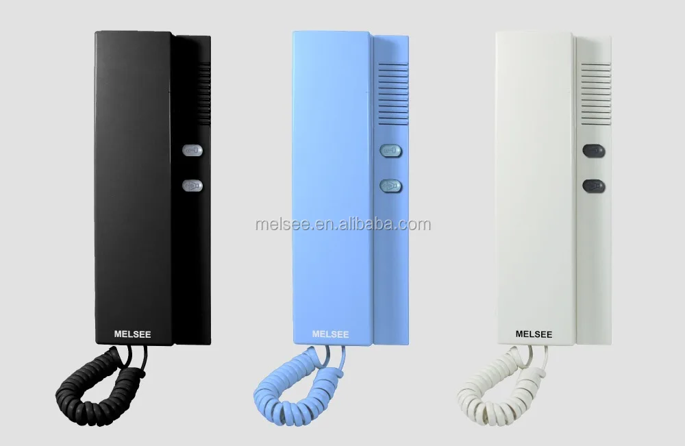 Cheap handset audio door phone for multi apartment system cat 5  audio door phone
