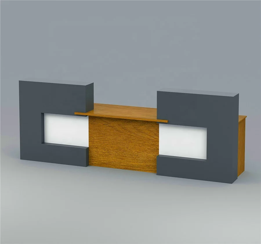 Antique fitness center 2 person reception desk (HX-8NE080)