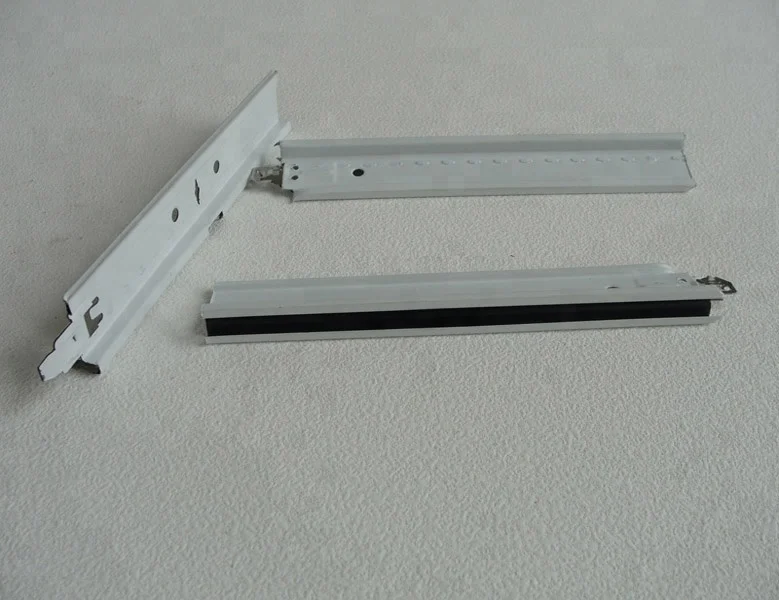 White zinc coat 32 exposed ceiling t-grid frame flat T-bar