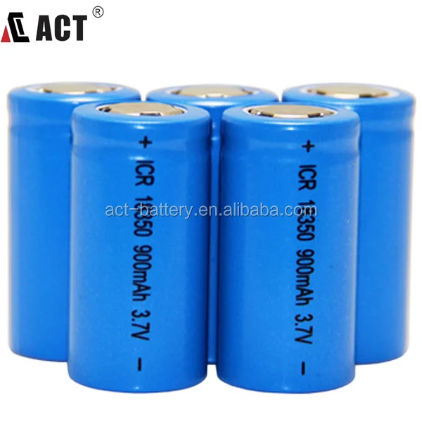 
Factory direct selling torch light rechargeable battery / 3.7v 800mah li-ion battery / icr 18350 battery 