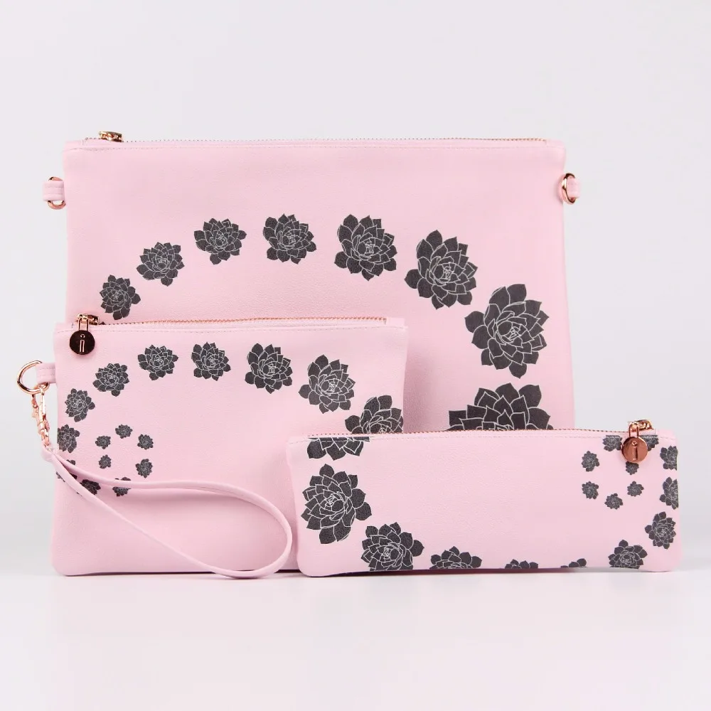 Лев изготовляет изготовленный на заказ кожаный печатный мешок застежки-молнии