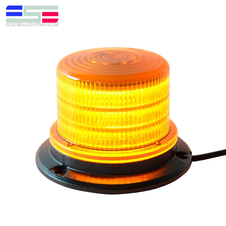 Permanent mount low profile mini strobe rotating led beacon