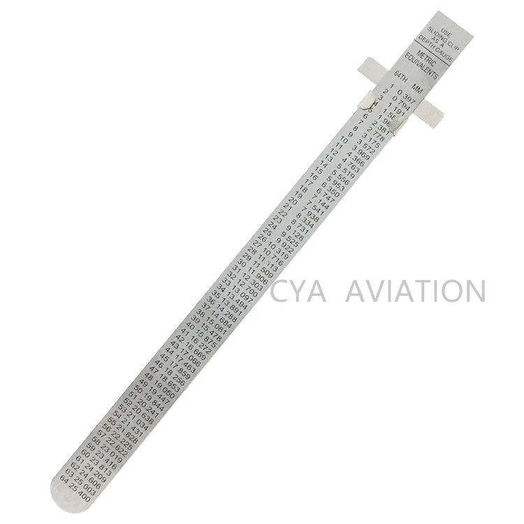 Pocket size Aluminum Scale Ruler 6 inch Slide Ruler sew supplies 15cm small Ruler