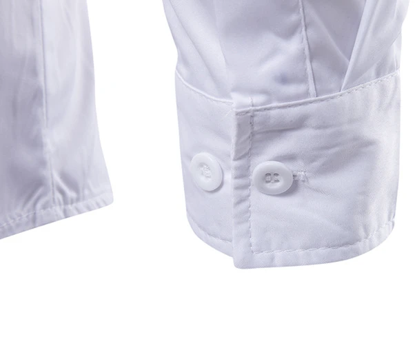 A3872 Male flowers splash ink paint long sleeve cotton polyester Korean white shirt