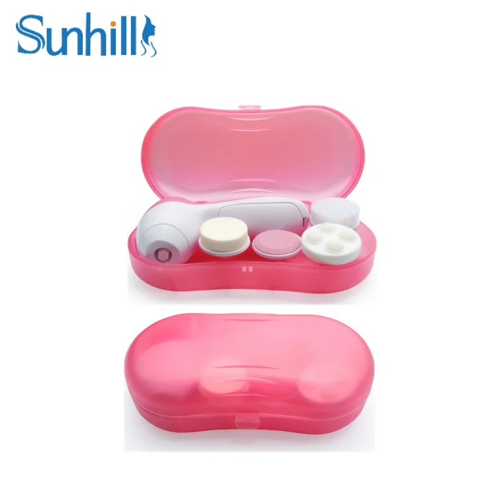 4 In 1 Multifunction Waterproof Skin Care Spa Soft Scrub Facial Clean Tool Sonic Vibrating Face Cleansing Brush