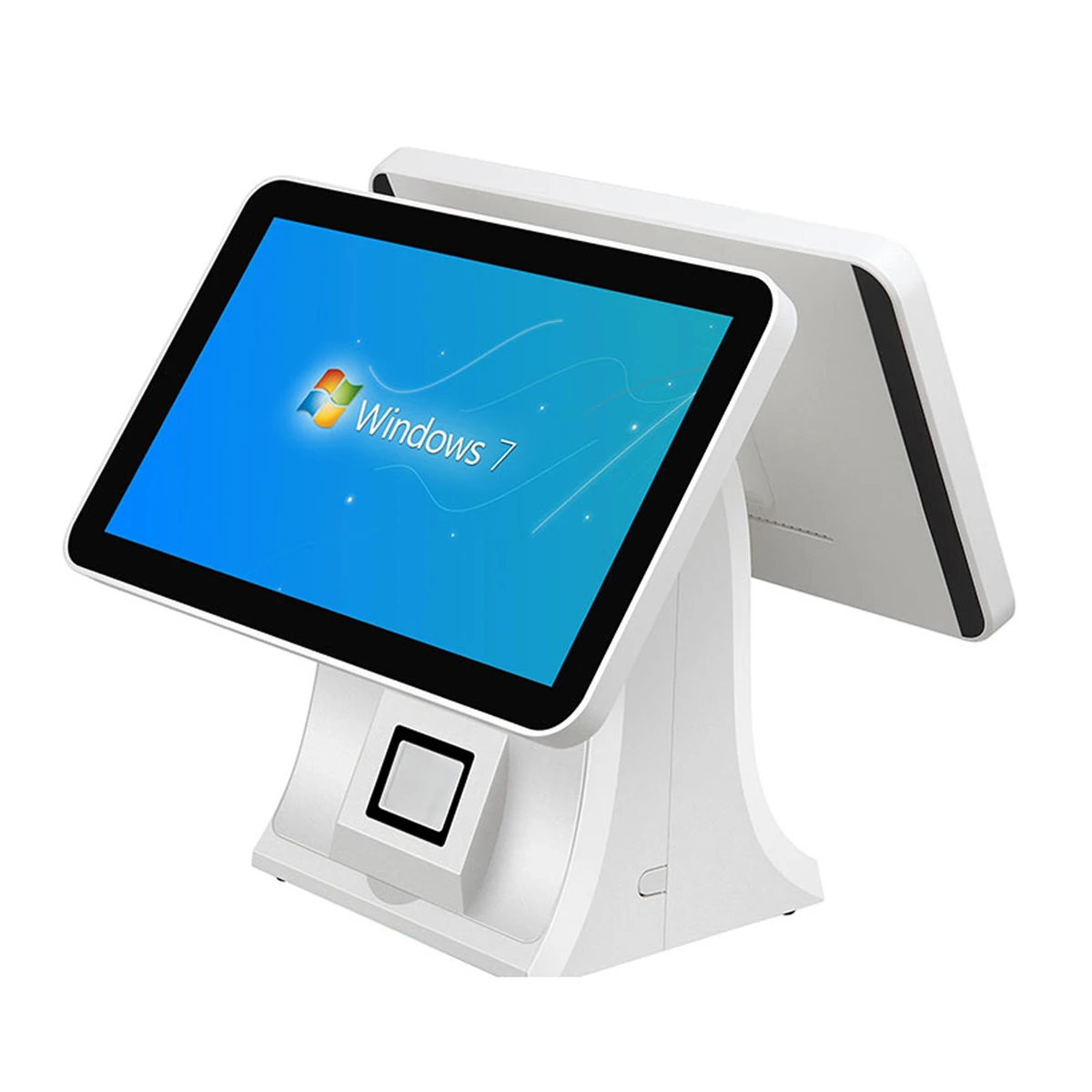 Newest LCD Display 15 inch Dual Restaurant Retail Touch Screen POS System with SSD32GB for Supermarket