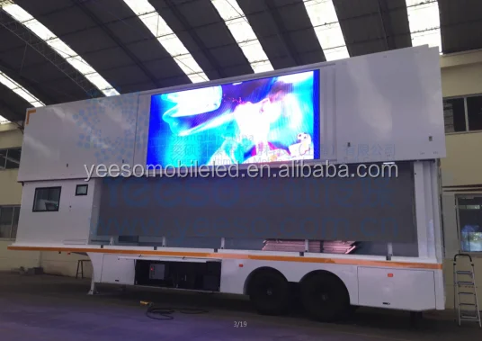 
stage truck, LED container YES-C40 for big events and road show, fresh forged in china factory 