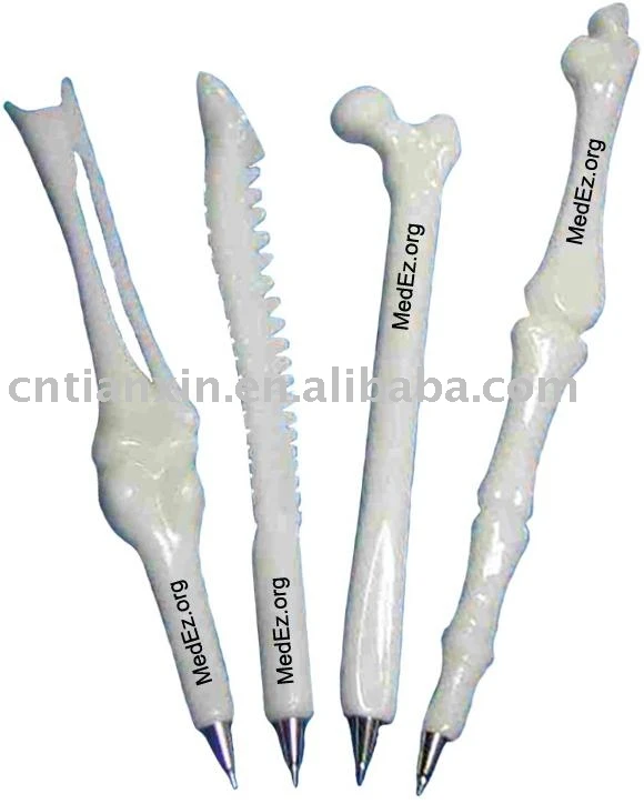 Novelty Bone Shape Ballpoint Pens Finger Pen Nurse Doctor Pen Stationery Gift Crazy Student Gift