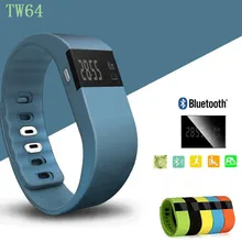 TW64 Fitness Activity Tracker Bluetooth 4.0 Flex Smart Watch Wristband Sport Smart Bracelet Pedometer For IOS Android System