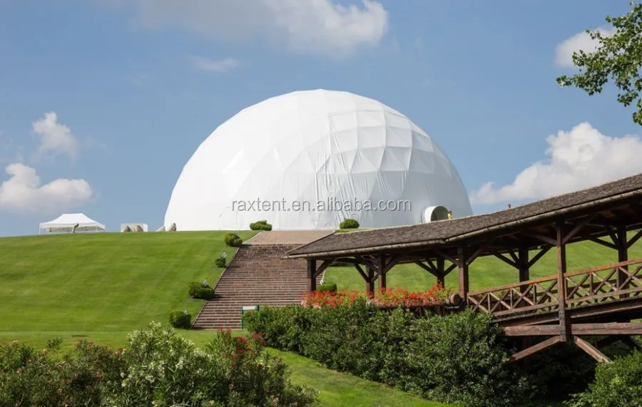 10m greenhouse dome tent igloo dome tent structure with galvanized steel frame