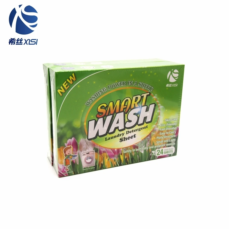Organic condensed laundry sheet cleaning clothes detergent paper tablets