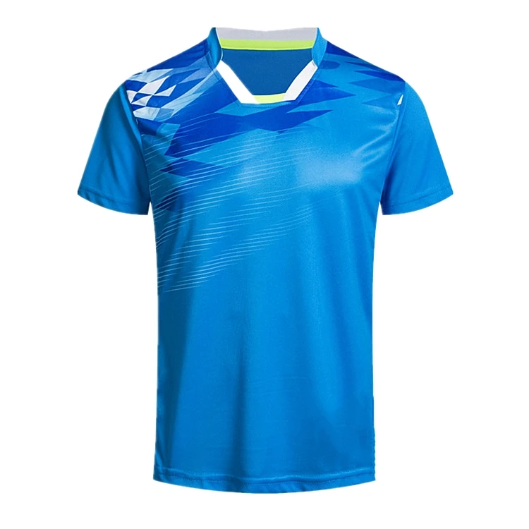 Hot custom cheap latest badminton suit uniform jersey badminton shirt