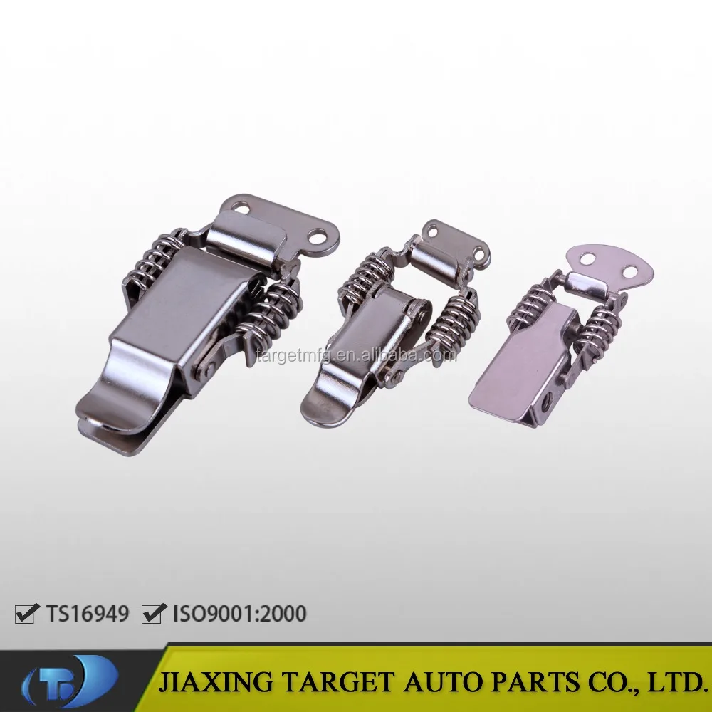 stainless steel spring Claw Latch with Safety Catch,spring loaded draw latch,spring loaded toggle latch