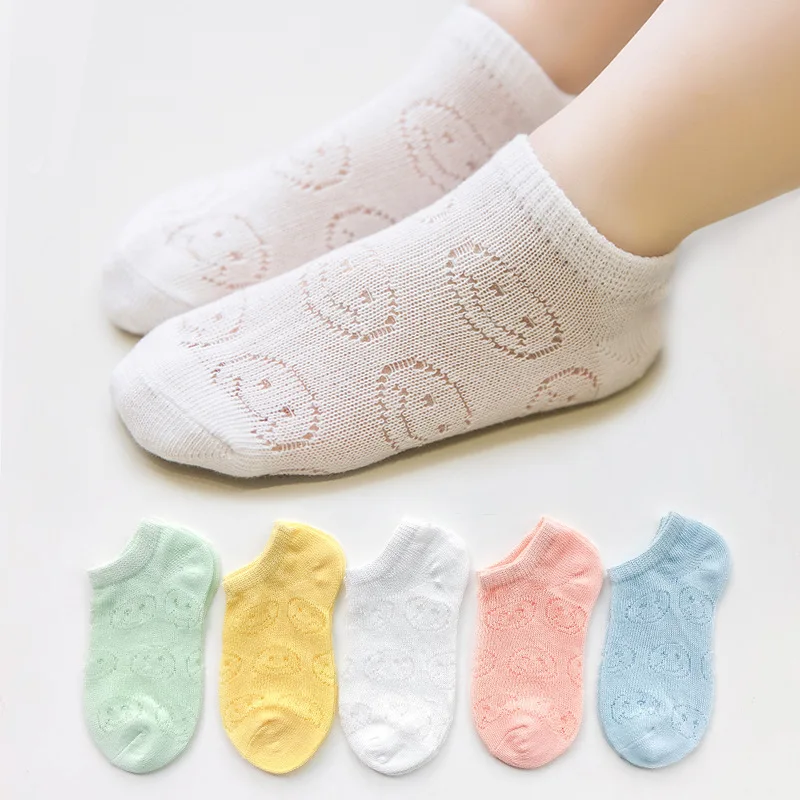 Оптовая продажа от производителя летние тонкие дышащие сетчатые носки из 100% хлопка для детей мальчиков и девочек