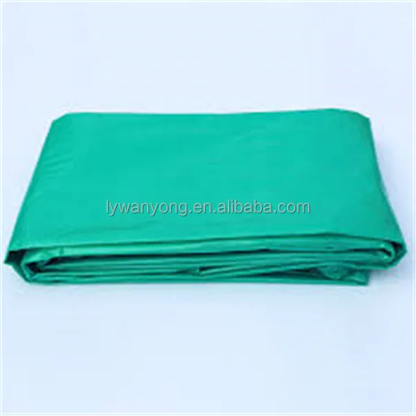 green pe recycled plastic canvas fabric tarpaulin good quality  factory price