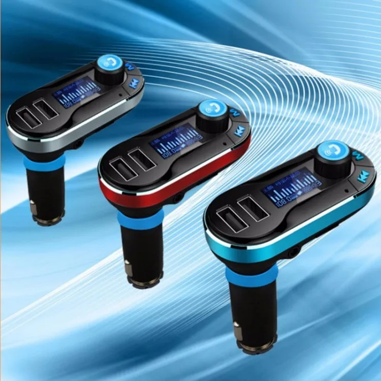 FM Transmitter Wireless Radio Adapter Audio Receiver Stereo Music Tuner Modulator Car Kit with USB Charger