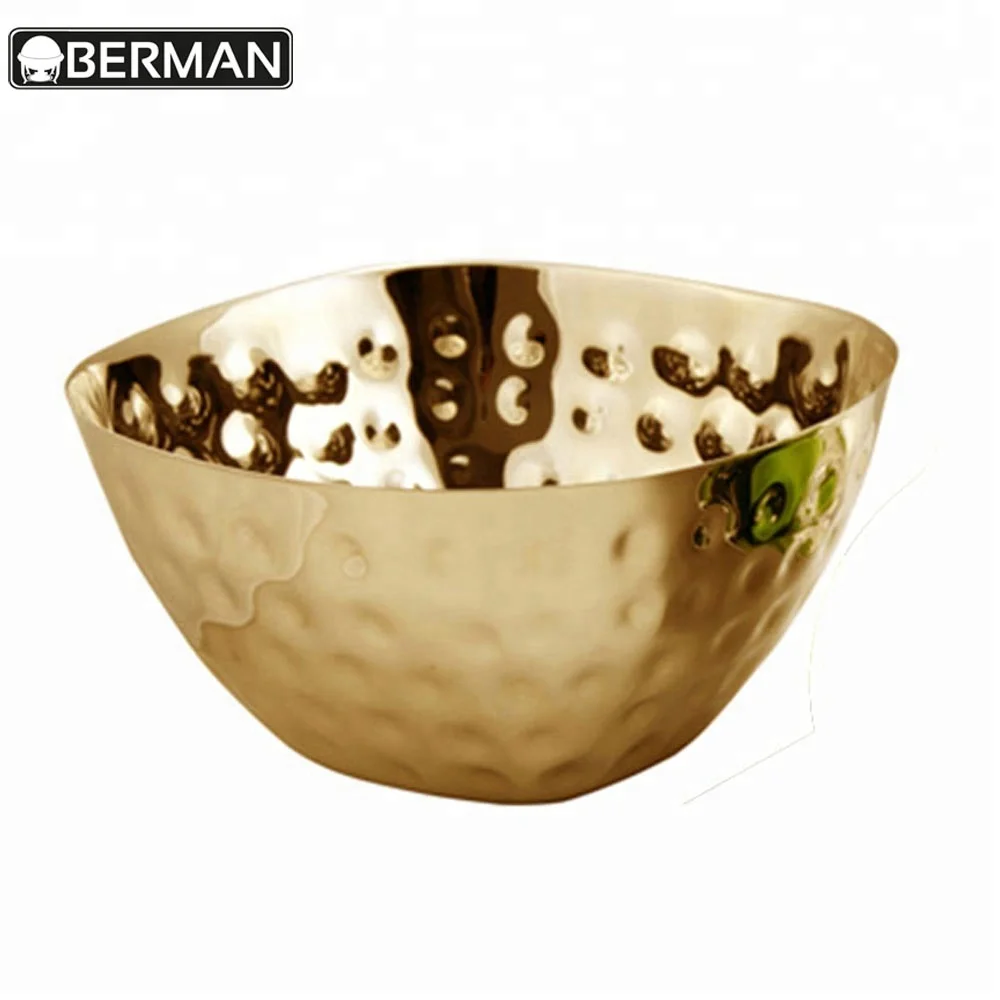 Restaurant equipment price list silver brass antique hammered metal gold plated fruit bowl