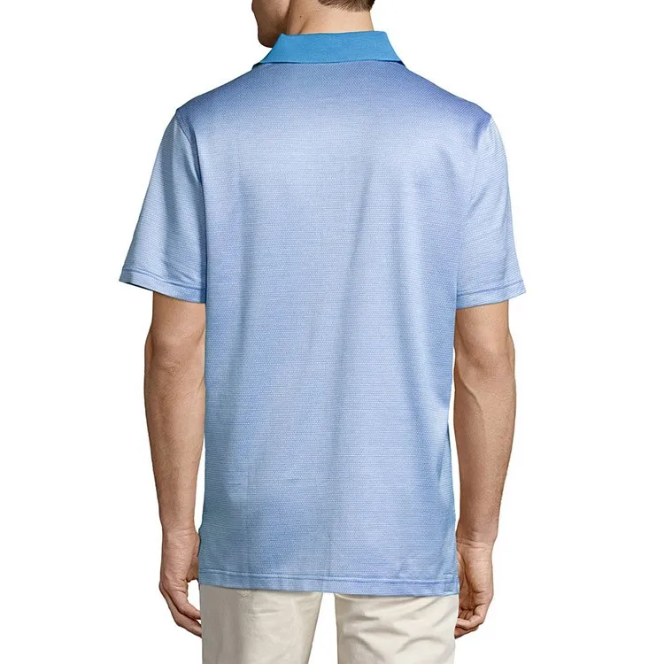 Top Grade Mercerized polo shirt Jacquard Mercerized Cotton